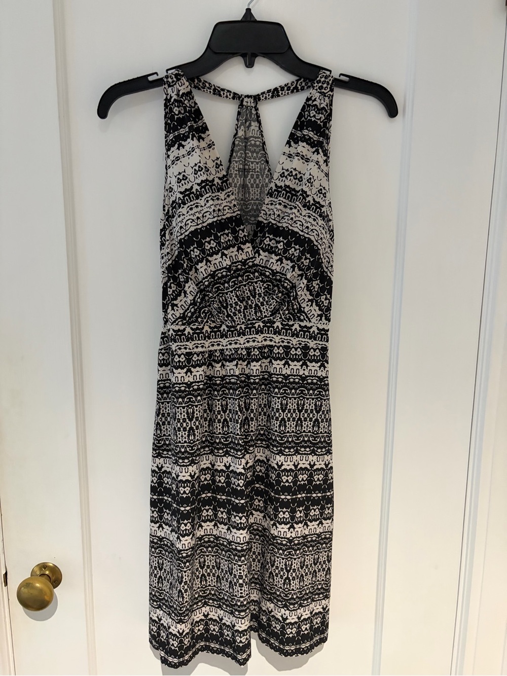 Women’s Small Dakini Black and White Flowy Summer Dress